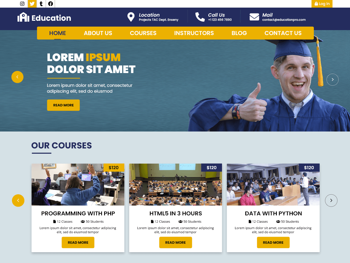 Educator Education Wordpress Theme Screenshot