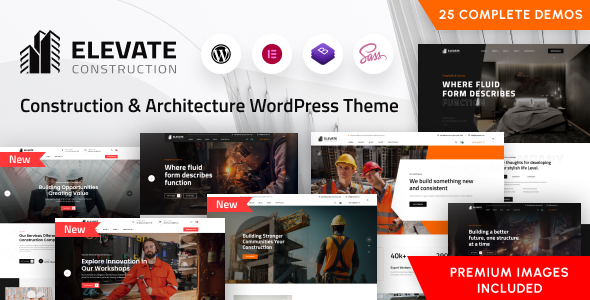 Elevate - Construction WordPress Theme