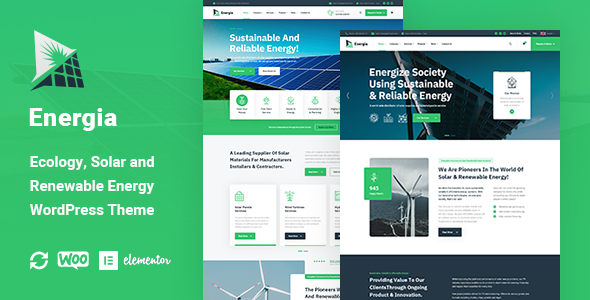 Energia - Renewable Energy WordPress Theme