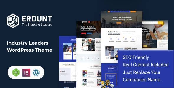 Erdunt - Industrial Business WordPress Theme