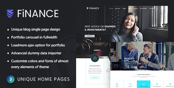 Finance Consultant - Consulting WordPress Theme