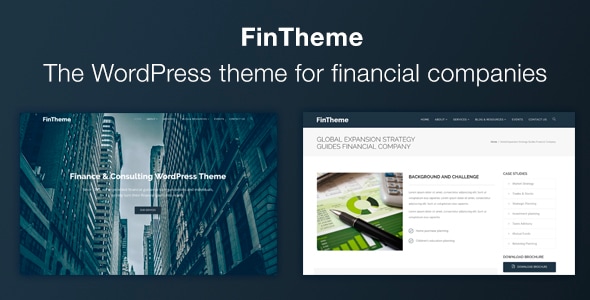 FinTheme - Finance & Consultants WordPress Theme