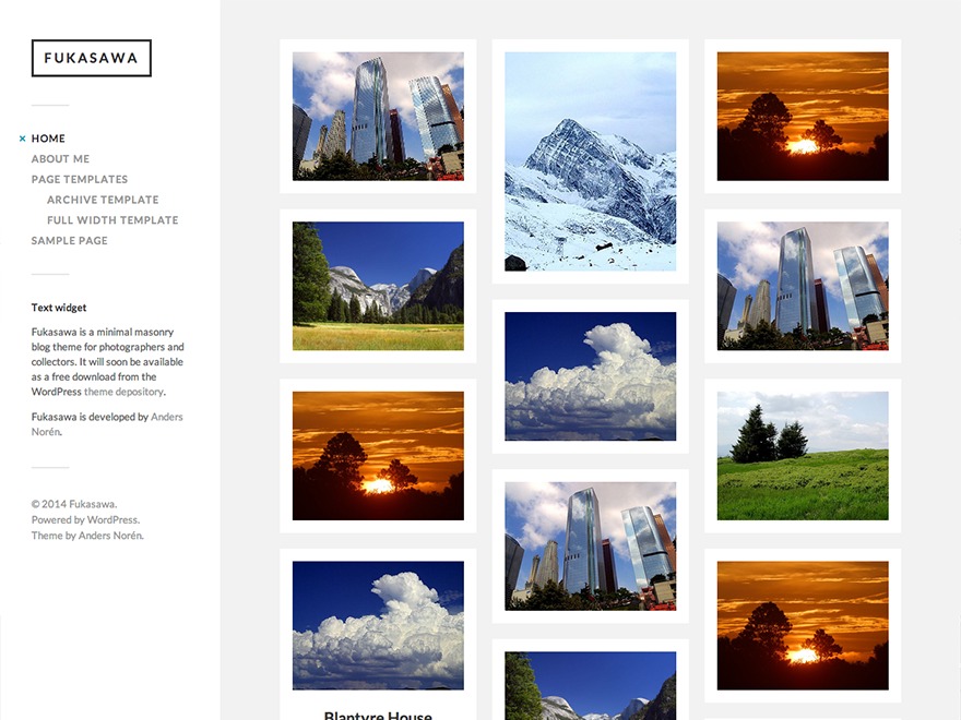 Fukasawa Child Wordpress Theme Screenshot