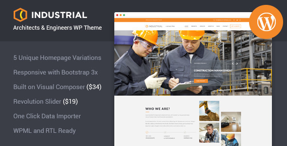 Industrial - Architects & Engineers WP Theme