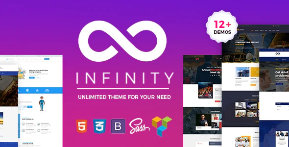 Infinity - One Page WordPress Theme