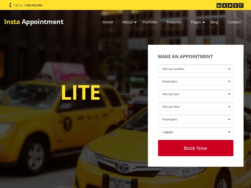 InstaAppointment Lite Wordpress Theme Screenshot