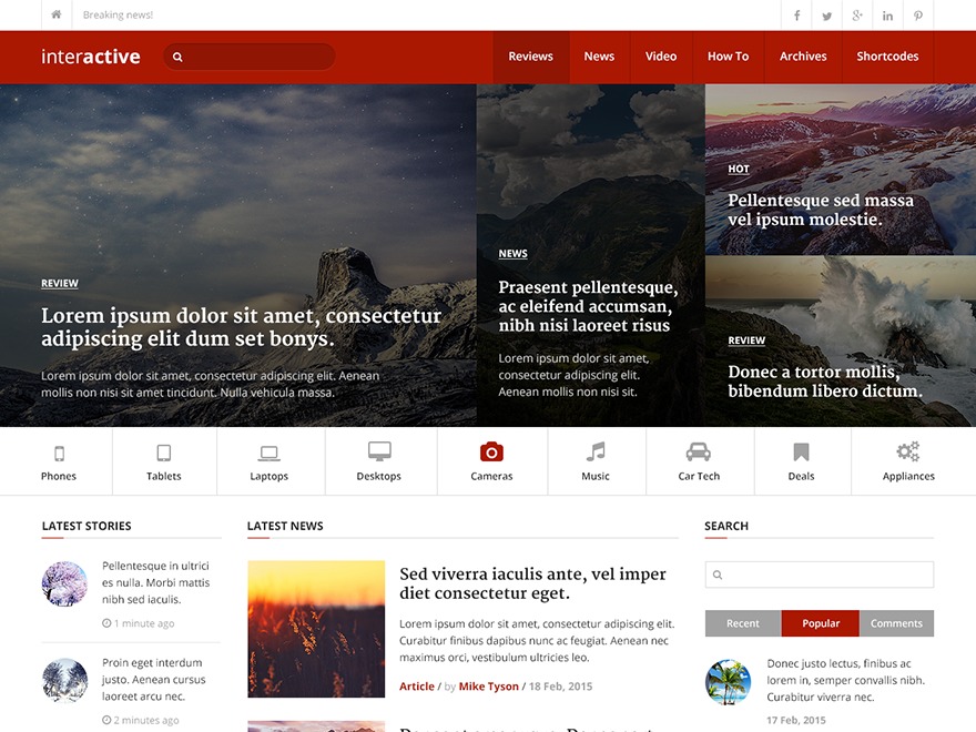 Interactive by MyThemeShop Wordpress Theme Screenshot