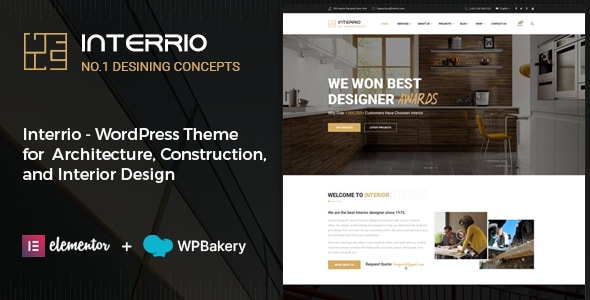 Interrio – WordPress Theme for Architecture and Interior Design