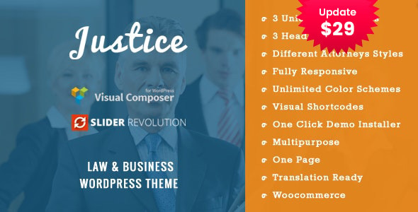 JUSTICE - Law & Business WordPress Theme