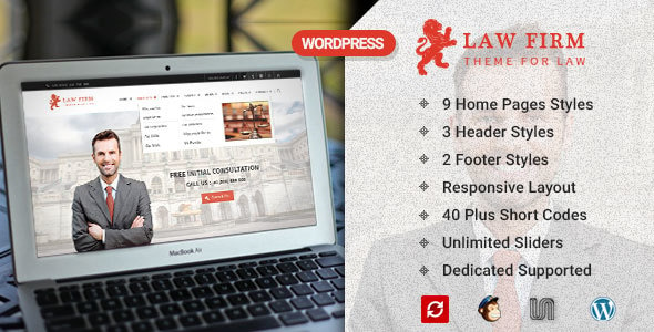 Law Firm and Lawyer - WordPress Theme