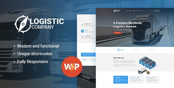 Logistic Company - Transportation WordPress Theme