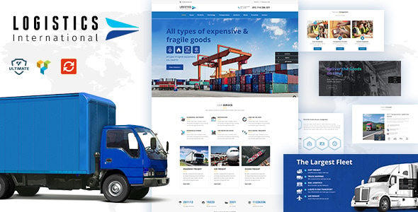 Logistics wordpress theme