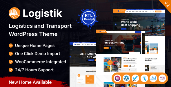 Logistik – Transport & Logistics WordPress Theme