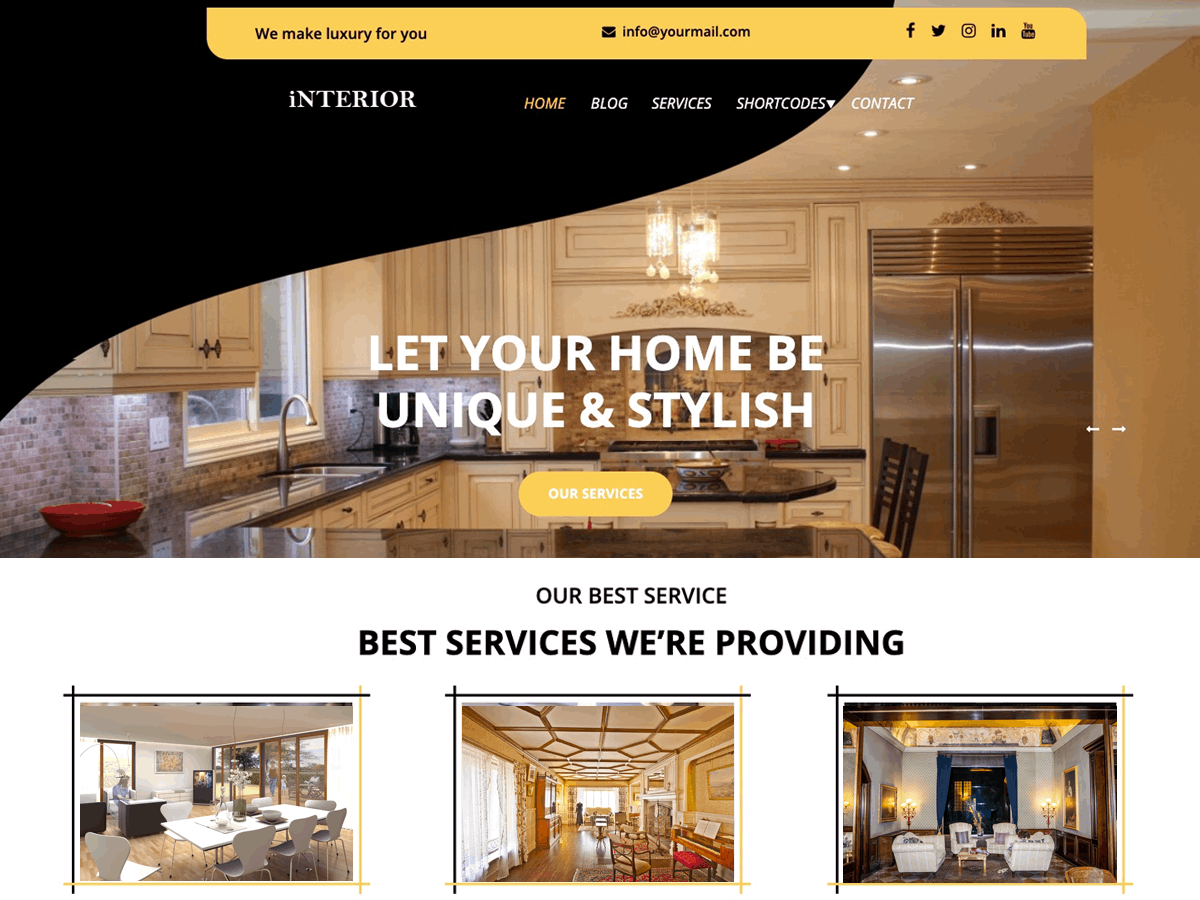 Luxury Interior Wordpress Theme Screenshot