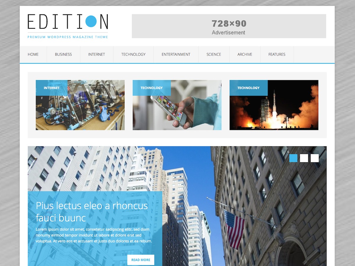 MH Edition lite Wordpress Theme Screenshot