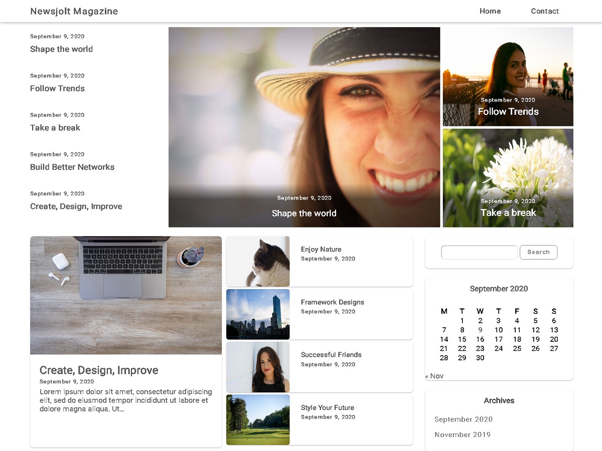 Newsjolt Magazine Wordpress Theme Screenshot