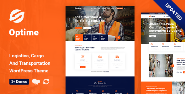 Optime - Logistics & Transportation WordPress Theme