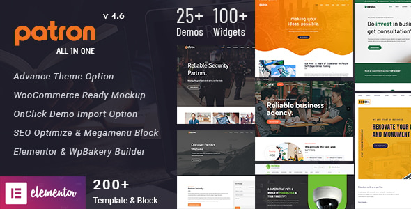 Patron - Security Company WordPress Theme