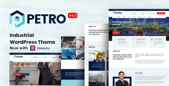 Petro - Industrial Company WordPress Theme