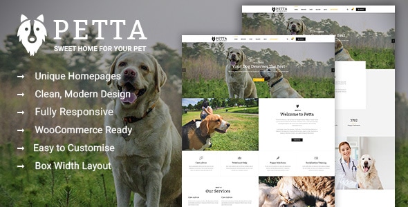 Petta - Premium Pet Care WordPress Theme