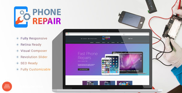 PhoneRepair - Mobile Device Shop WordPress Theme