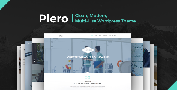 PIERO | Clean, Modern, Multi-Use Wordpress Theme