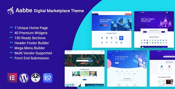 Aabbe – Digital Marketplace WordPress Theme