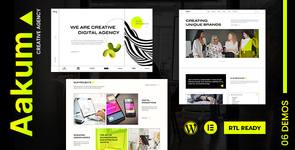 Aakum - Creative Agency WordPress