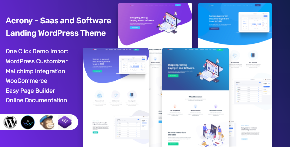 Acrony Software and Saas WordPress Theme