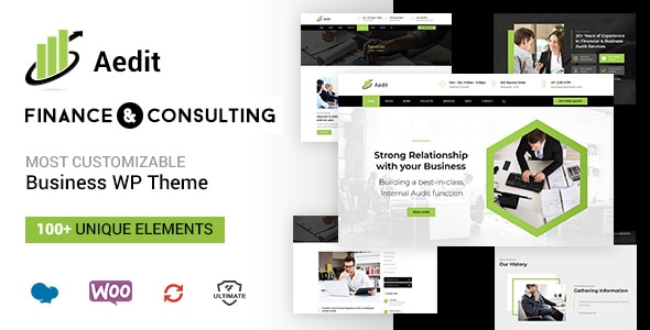 Aedit - Corporate Consulting WordPress Theme