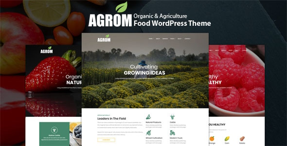 Agrom - Organic & Agriculture Food WordPress Theme