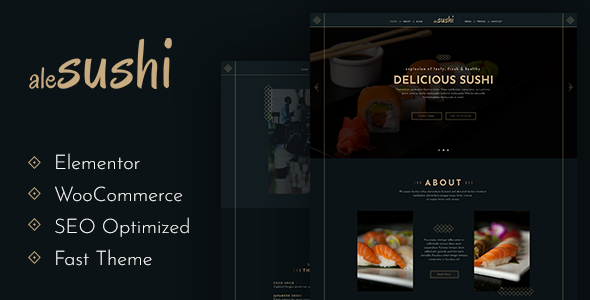 AleSushi - Restaurant WordPress Theme