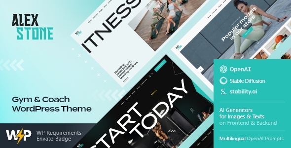 Alex Stone | Gym & Coach WordPress Theme