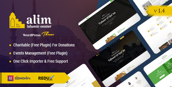 Alim - Islamic Institute & Mosque WordPress Theme + RTL