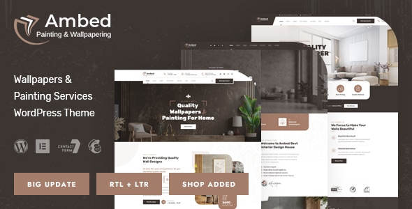 Ambed - Wallpapers & Painting Services WordPress Theme