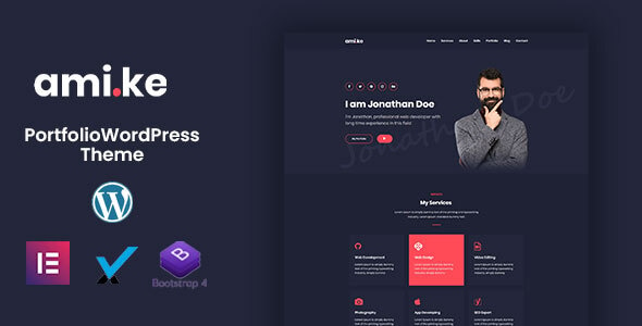 Amike | Personal Portfolio WordPress Theme