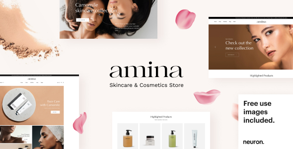 Amina — Beauty and Skincare WordPress & WooCommerce Theme