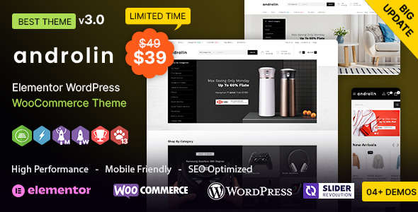 Androlin WP - Multipurpose WooCommerce Responsive Theme