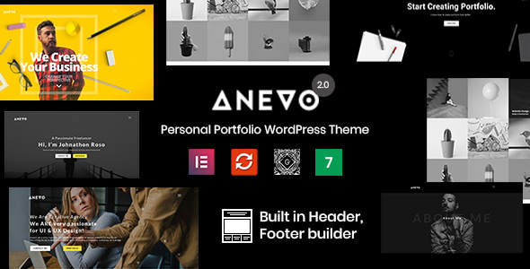 Anevo - Personal Portfolio WordPress Theme