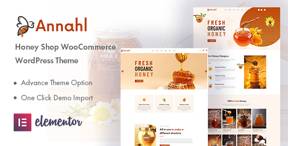 Annahl - Organic & Honey Shop WordPress Theme