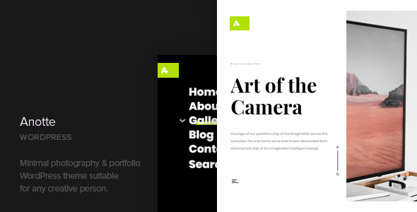 Anotte - Horizontal Photography WordPress Theme