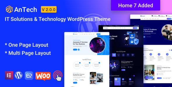 Antech IT Solutions Service WordPress Theme