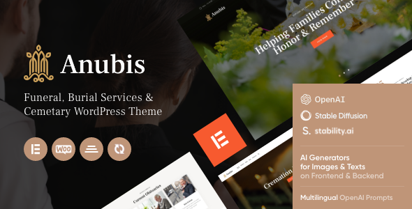 Anubis - Funeral & Burial Services WordPress Theme