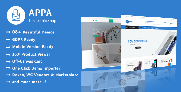 Appa | Electronics & Watches WooCommerce WordPress Theme