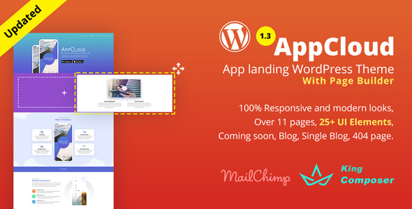 AppCloud | App Landing WordPress Theme