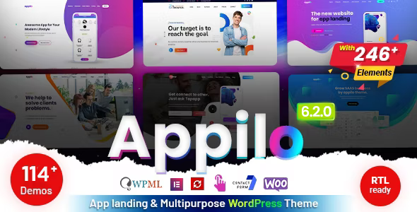 Appilo - App Landing Page WordPress Theme