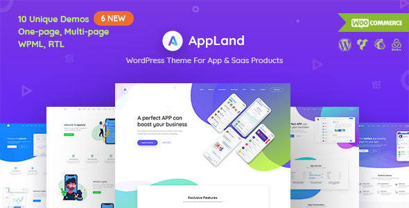 AppLand - WordPress Theme For App & Saas Products