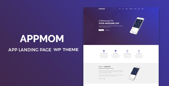 Appmom – Multipurpose Landing Page Theme