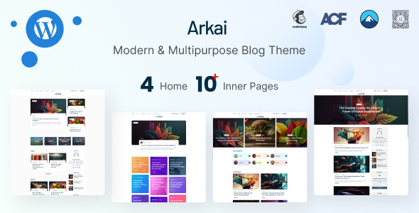 Arkai - Modern & Multipurpose WordPress Blog Theme