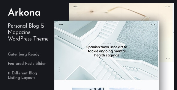 Arkona - Personal Blog & Magazine WordPress Theme